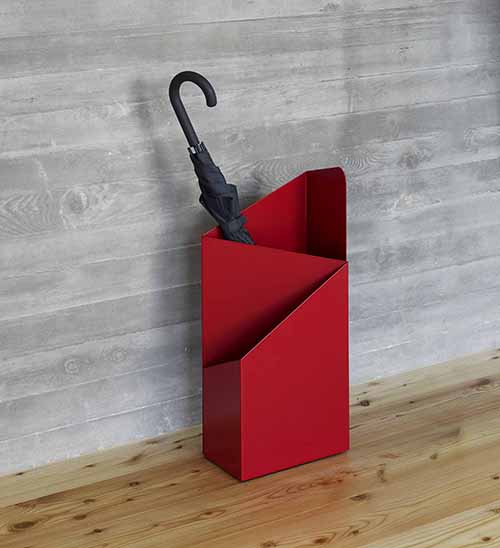 Bent metal sheet umbrella stand