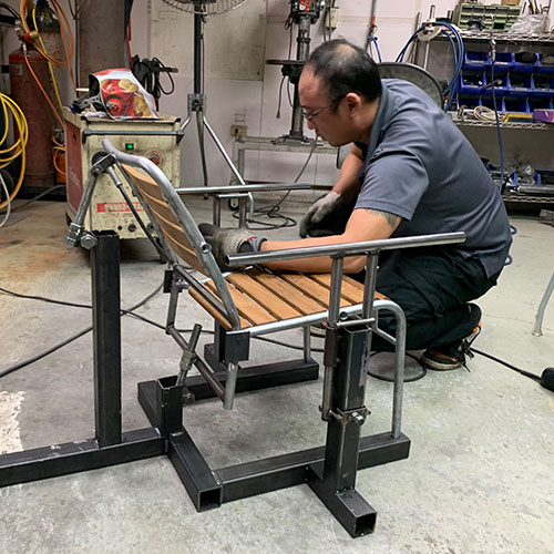 Chair mock-up welding tool