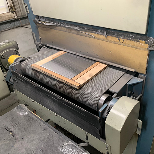 Custom made metal polish machine