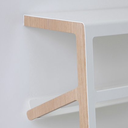 Oak Veneer with Glossy Steelsheet